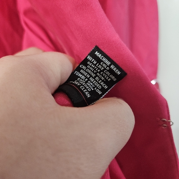 Premise Hot Pink Blazer With Built In Shoulder Pads! - Picture 4 of 7